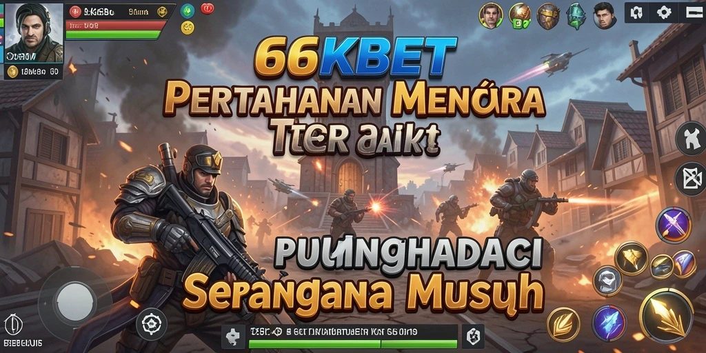 Tampilan aksi menara dalam gameplay Tower Defense 66KBET.