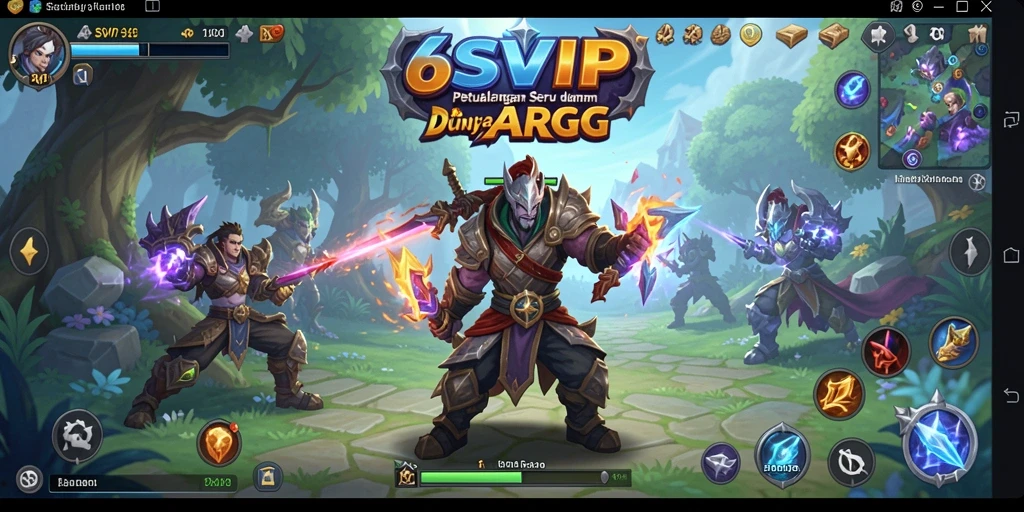 Tampilan gameplay menarik dari 6SVIP dalam permainan ARPG.