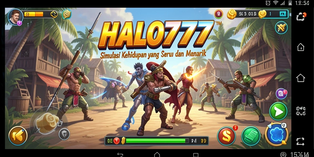 Tampilan gameplay HALO777 dengan aktivitas simulasi menarik.