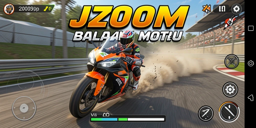 Tampilan gameplay seru dan realistis dalam J200M.