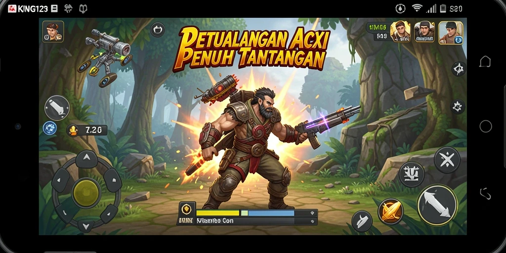 Tampilan gameplay KING123 yang mendebarkan dan penuh aksi.