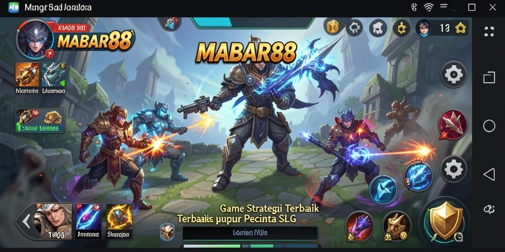 Screenshot gameplay MABAR88 yang menampilkan pertempuran strategis yang mendebarkan.