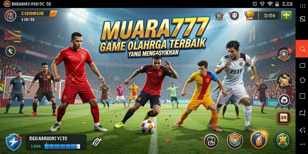 Screenshot menunjukkan aksi seru dalam permainan olahraga MUARA777.